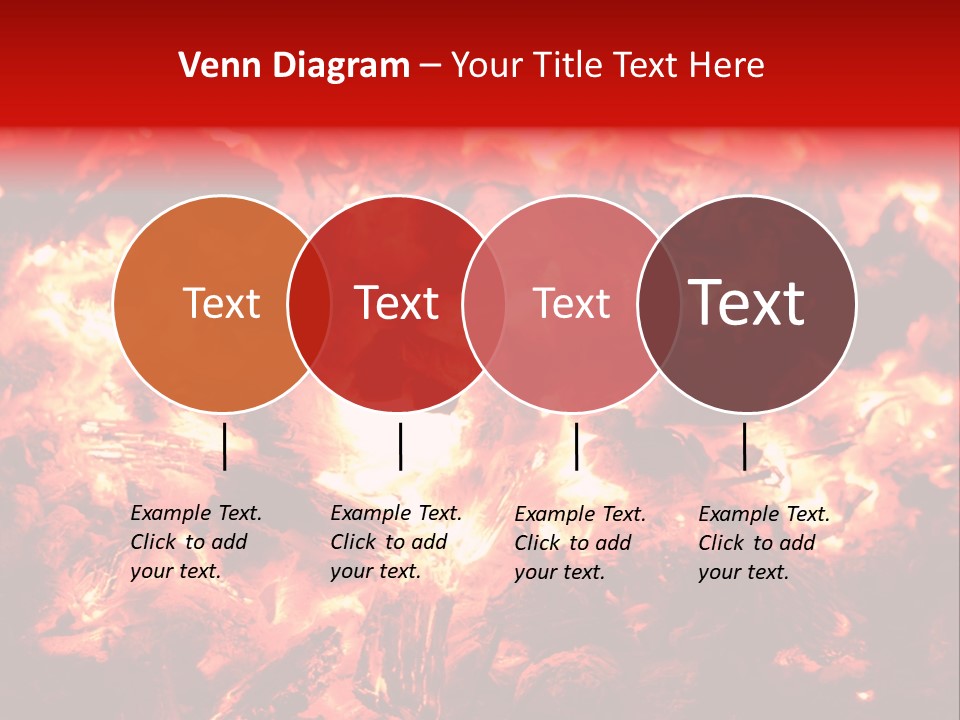 Burning Cinder Embers PowerPoint Template