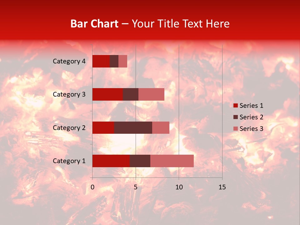 Burning Cinder Embers PowerPoint Template