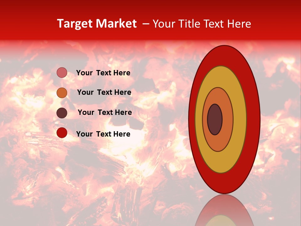 Burning Cinder Embers PowerPoint Template