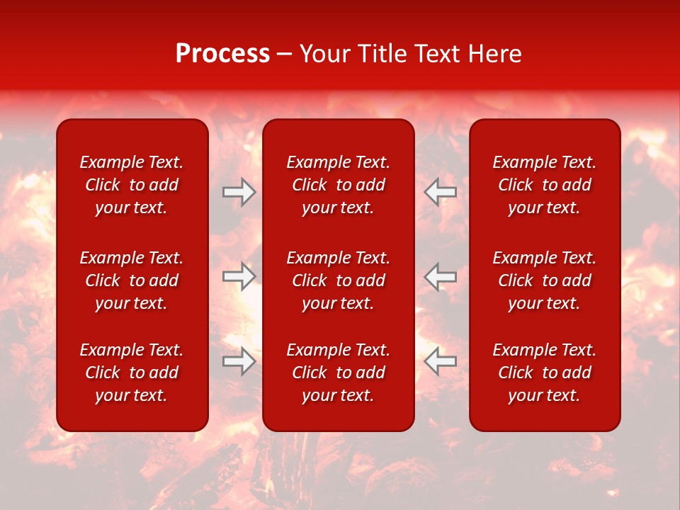 Burning Cinder Embers PowerPoint Template