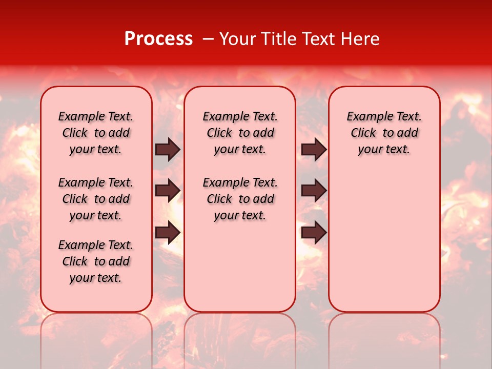 Burning Cinder Embers PowerPoint Template
