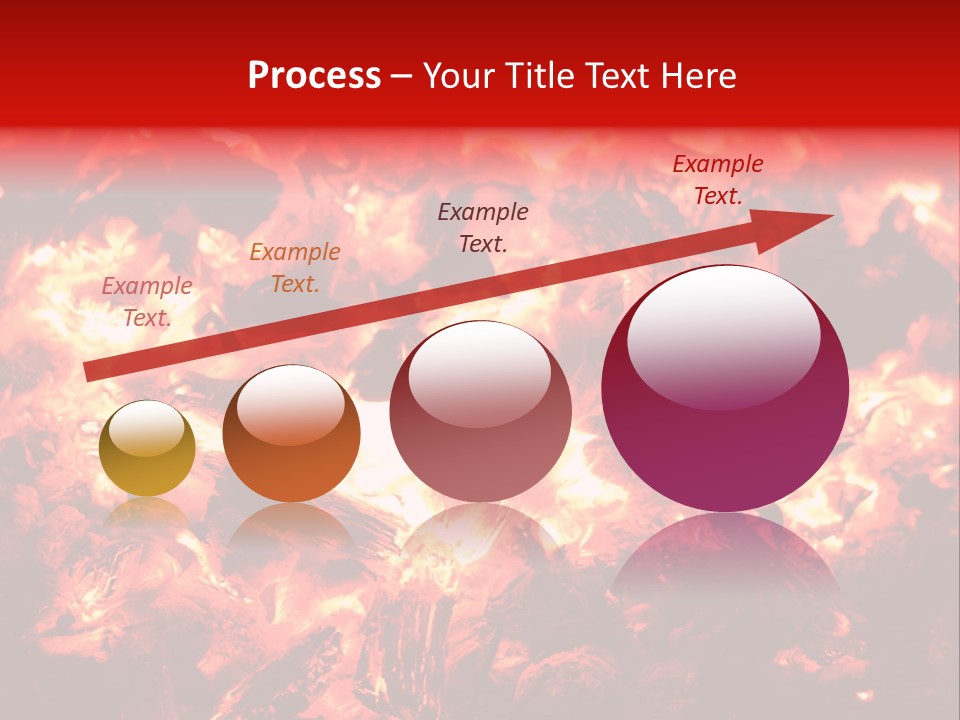 Burning Cinder Embers PowerPoint Template
