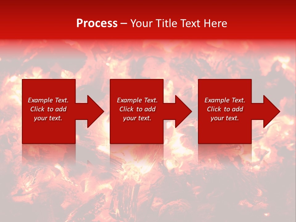 Burning Cinder Embers PowerPoint Template