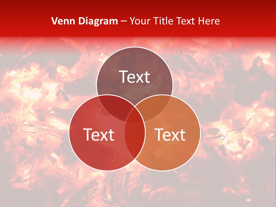 Burning Cinder Embers PowerPoint Template