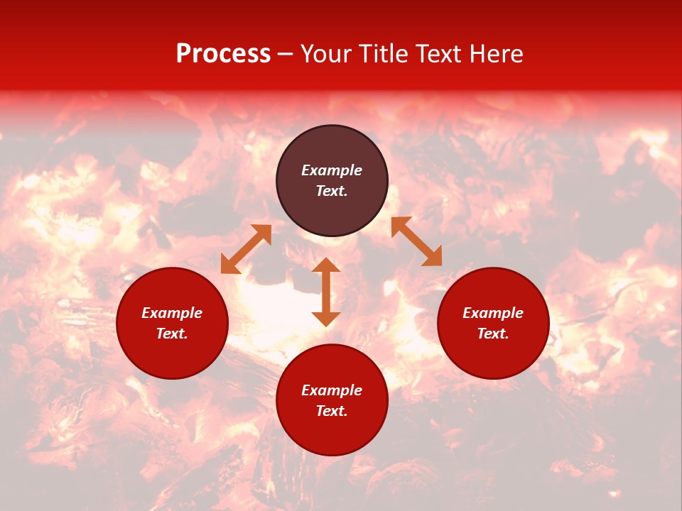 Burning Cinder Embers PowerPoint Template