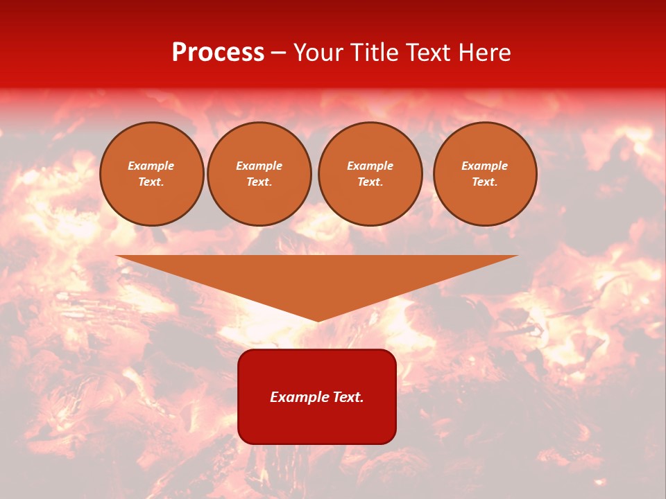 Burning Cinder Embers PowerPoint Template