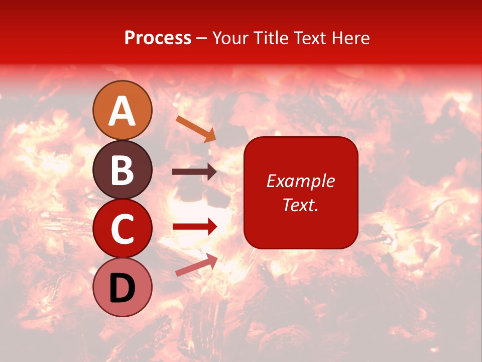 Burning Cinder Embers PowerPoint Template