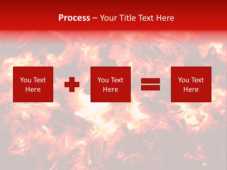 Burning Cinder Embers PowerPoint Template