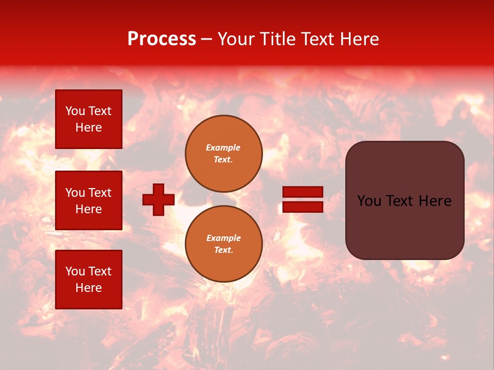 Burning Cinder Embers PowerPoint Template