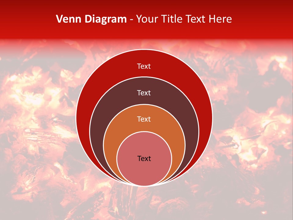 Burning Cinder Embers PowerPoint Template