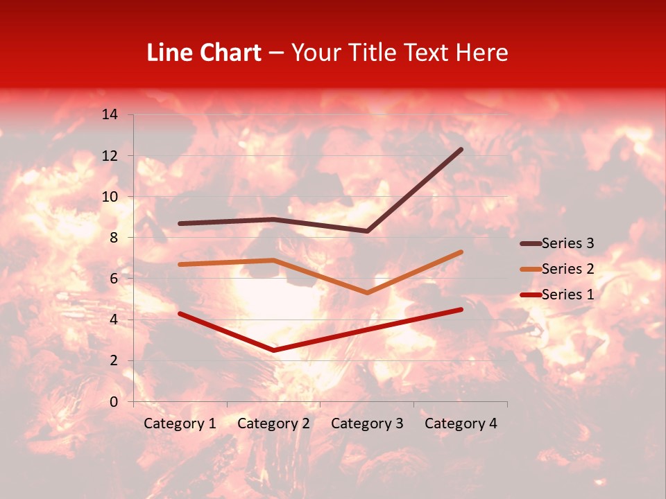 Burning Cinder Embers PowerPoint Template