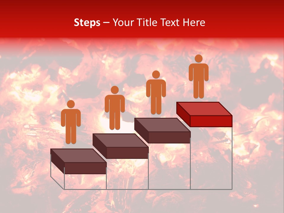 Burning Cinder Embers PowerPoint Template