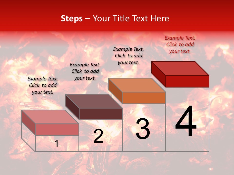 Burning Cinder Embers PowerPoint Template