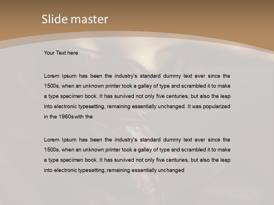 Hair Smoky Make Up PowerPoint Template