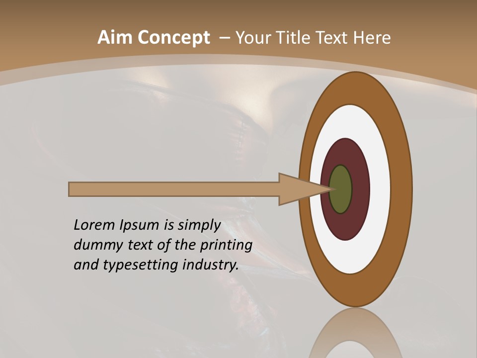 Hair Smoky Make Up PowerPoint Template