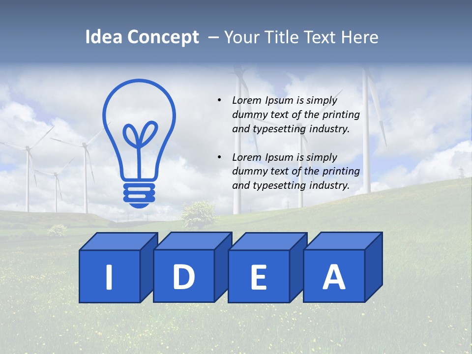 Sustainability Innovation Green PowerPoint Template