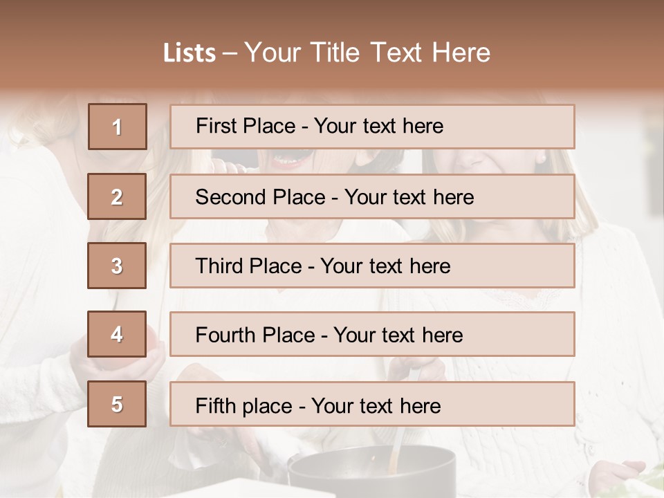 S Three Grandmother PowerPoint Template