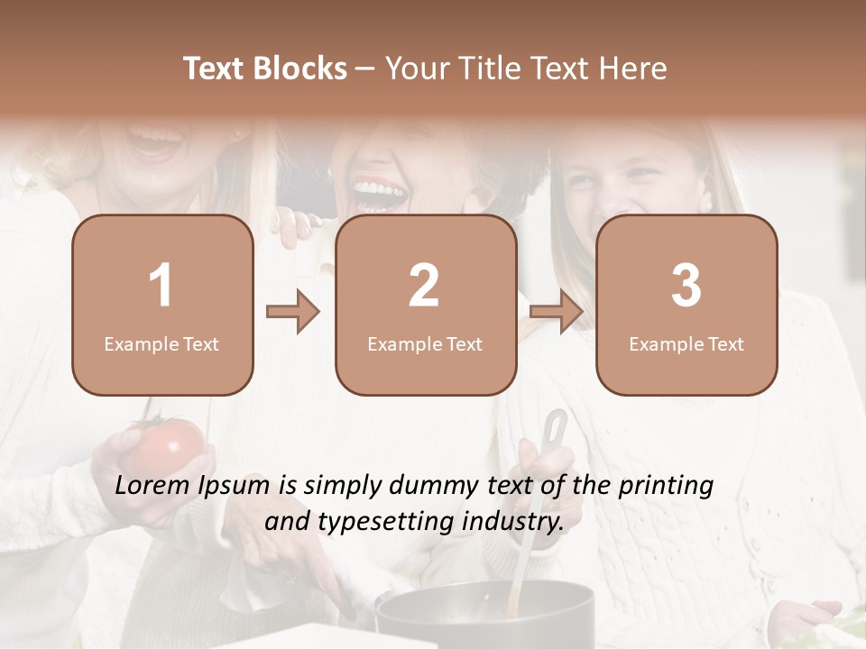 S Three Grandmother PowerPoint Template