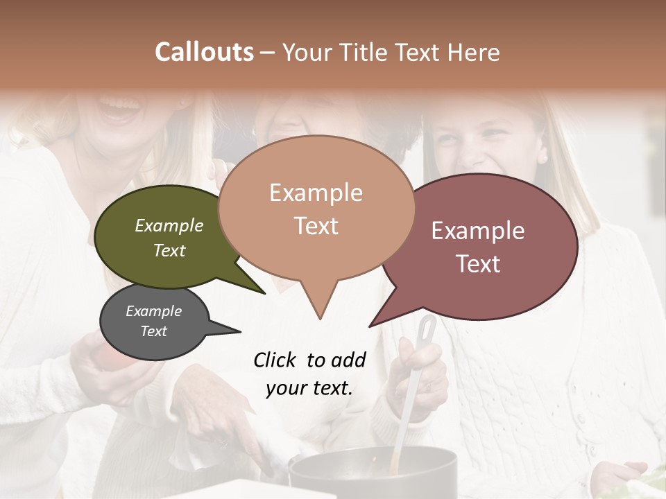 S Three Grandmother PowerPoint Template