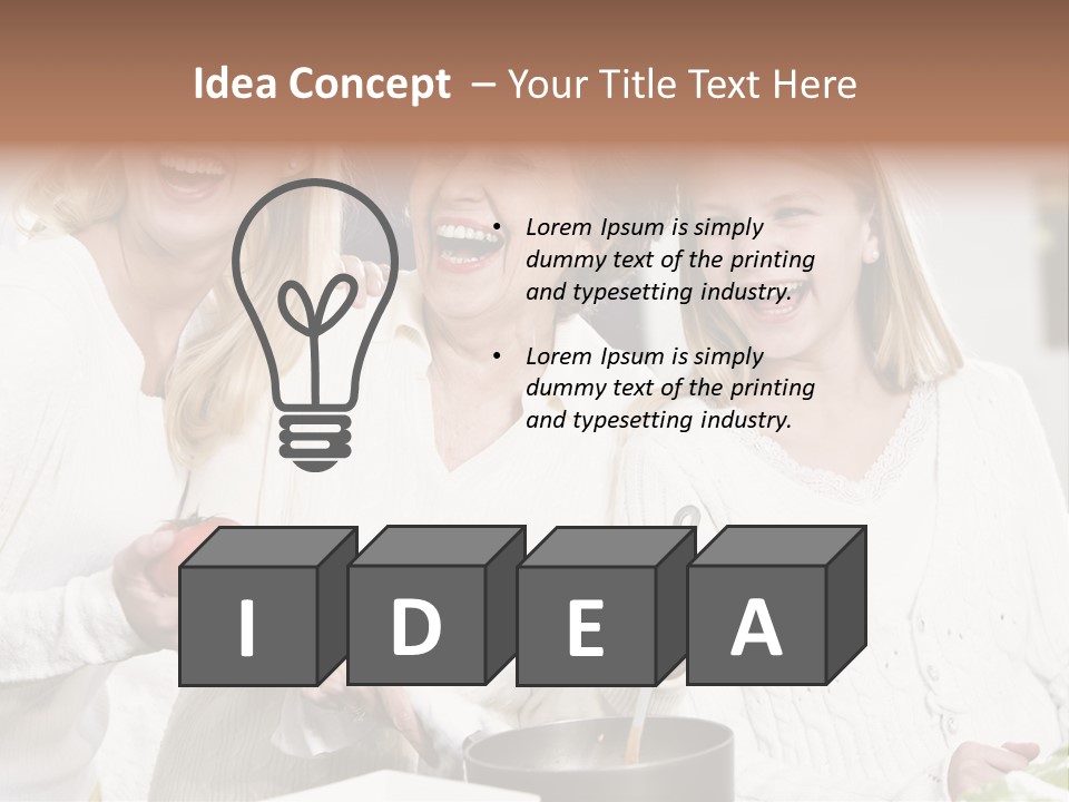 S Three Grandmother PowerPoint Template