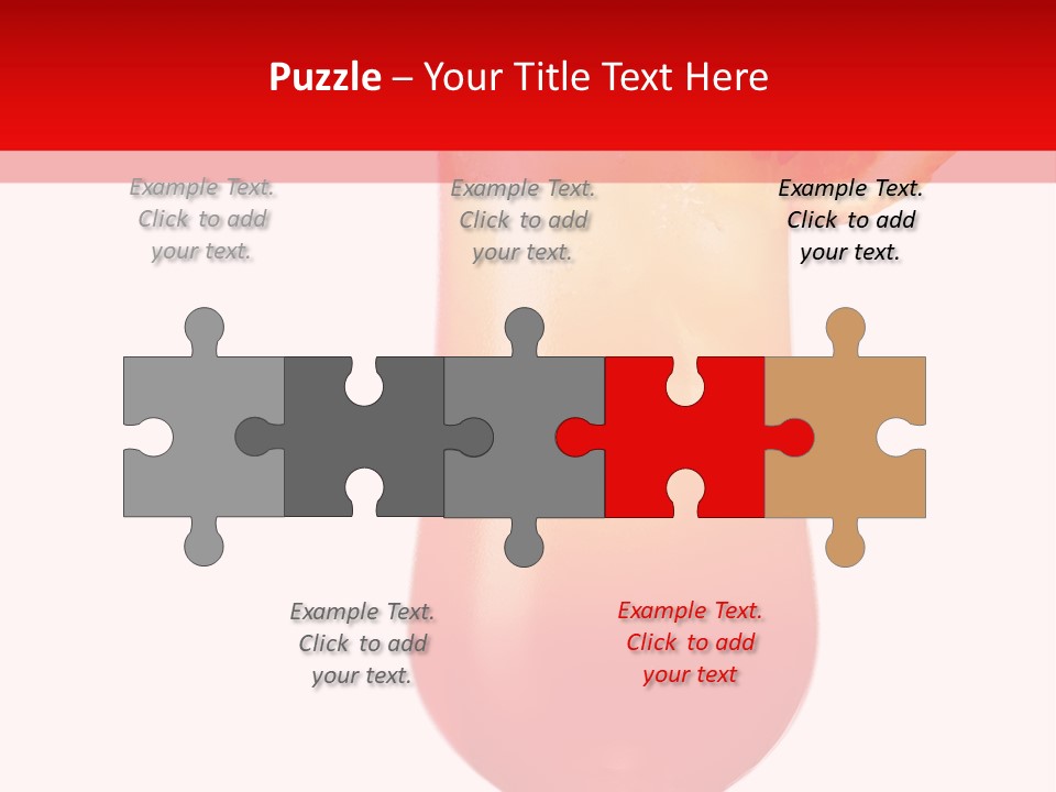 Decoration Liquid Cocktail PowerPoint Template