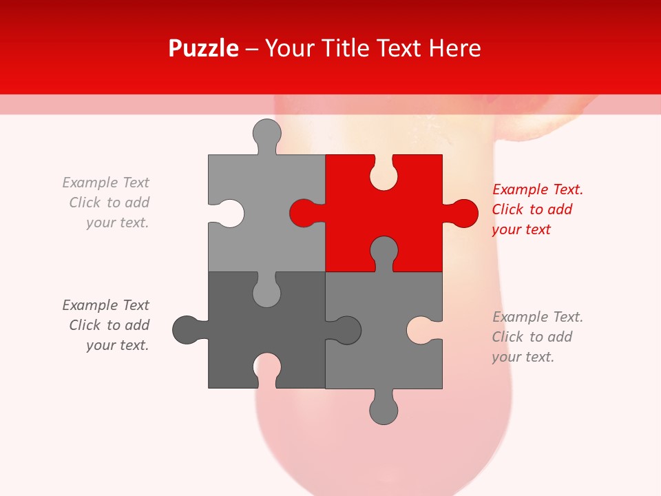 Decoration Liquid Cocktail PowerPoint Template