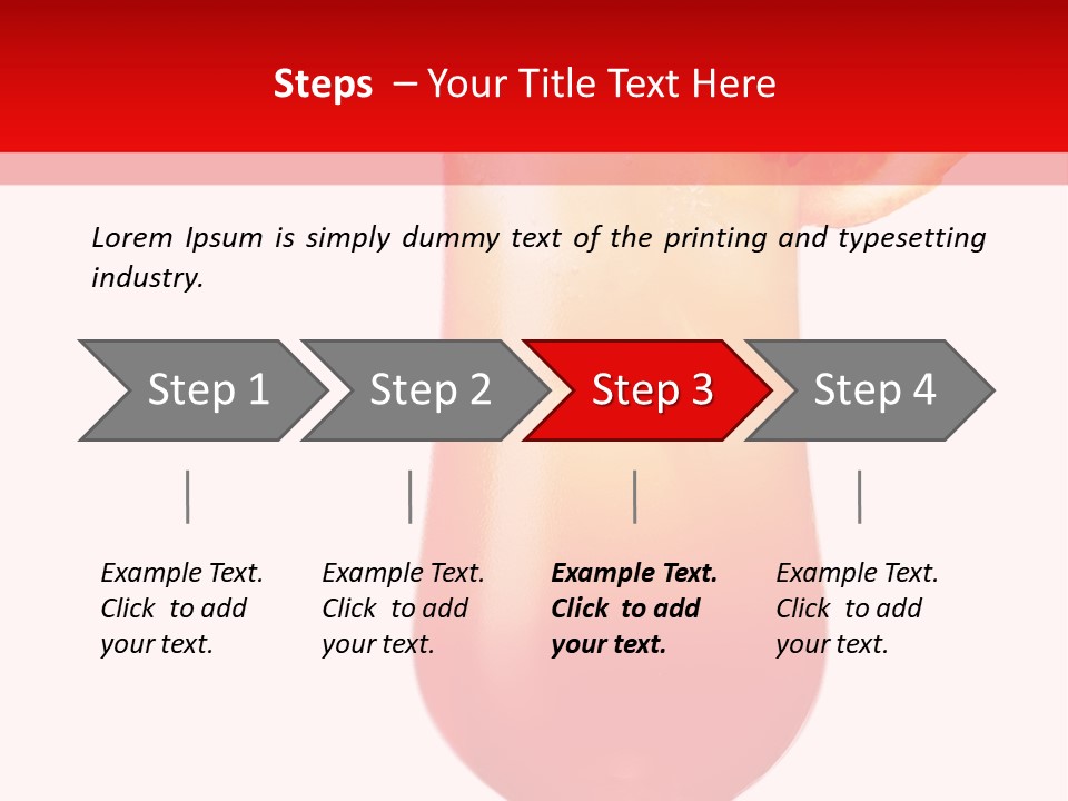 Decoration Liquid Cocktail PowerPoint Template