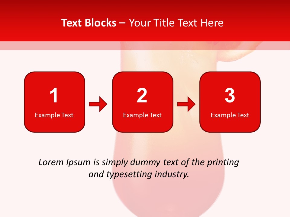Decoration Liquid Cocktail PowerPoint Template