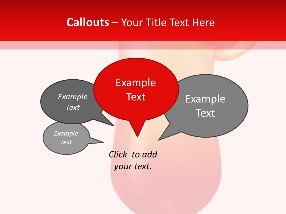 Decoration Liquid Cocktail PowerPoint Template