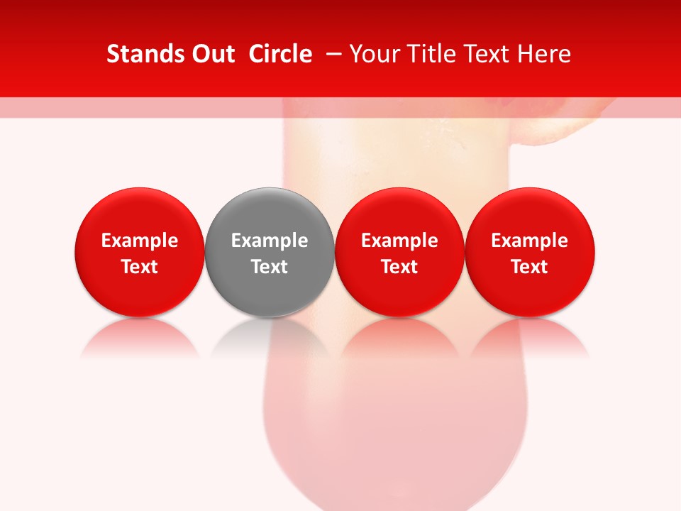 Decoration Liquid Cocktail PowerPoint Template