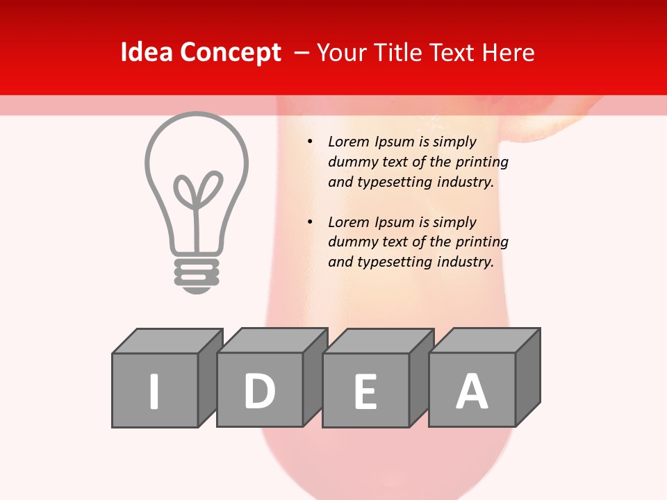 Decoration Liquid Cocktail PowerPoint Template