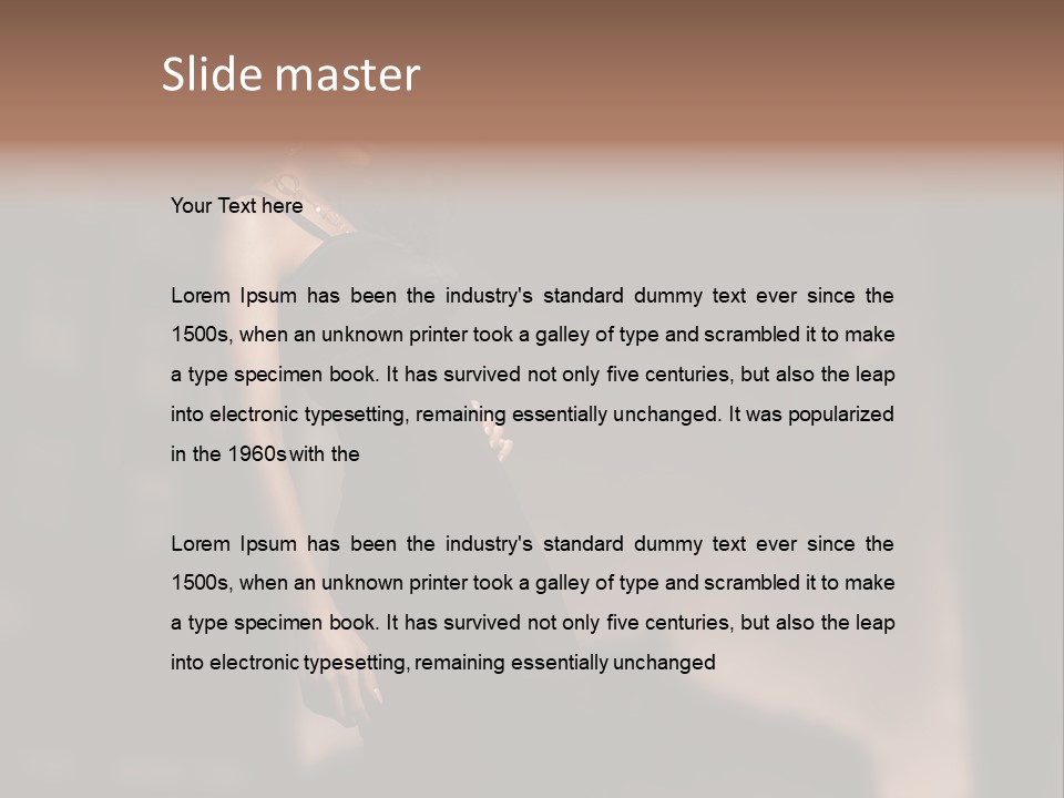 Elegance Dress Portrait PowerPoint Template