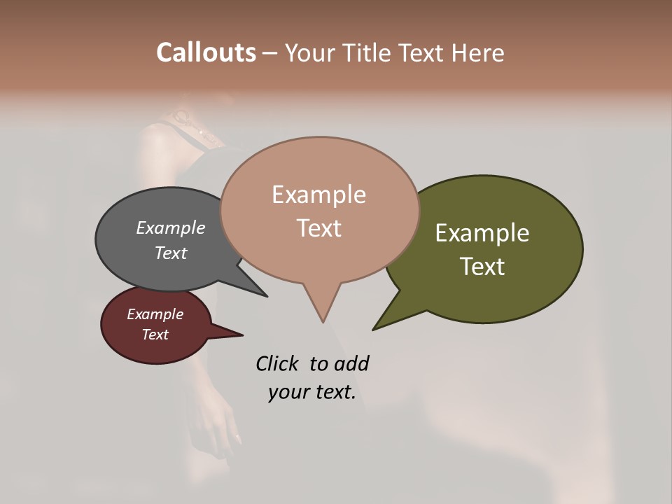 Elegance Dress Portrait PowerPoint Template