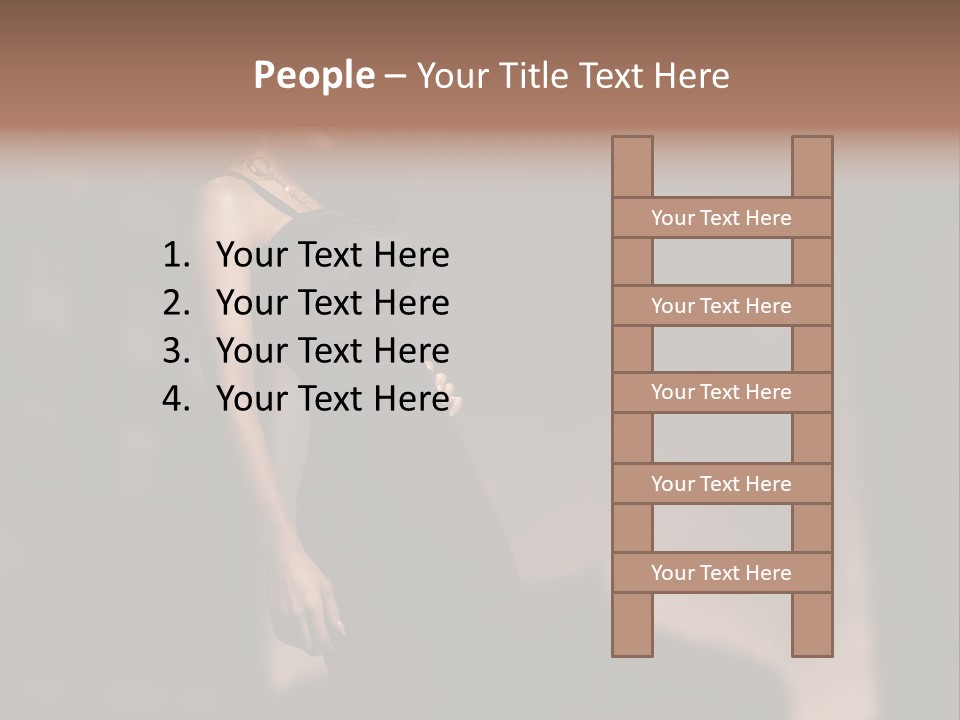 Elegance Dress Portrait PowerPoint Template