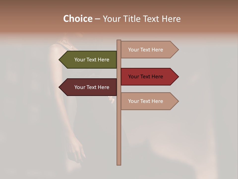 Elegance Dress Portrait PowerPoint Template