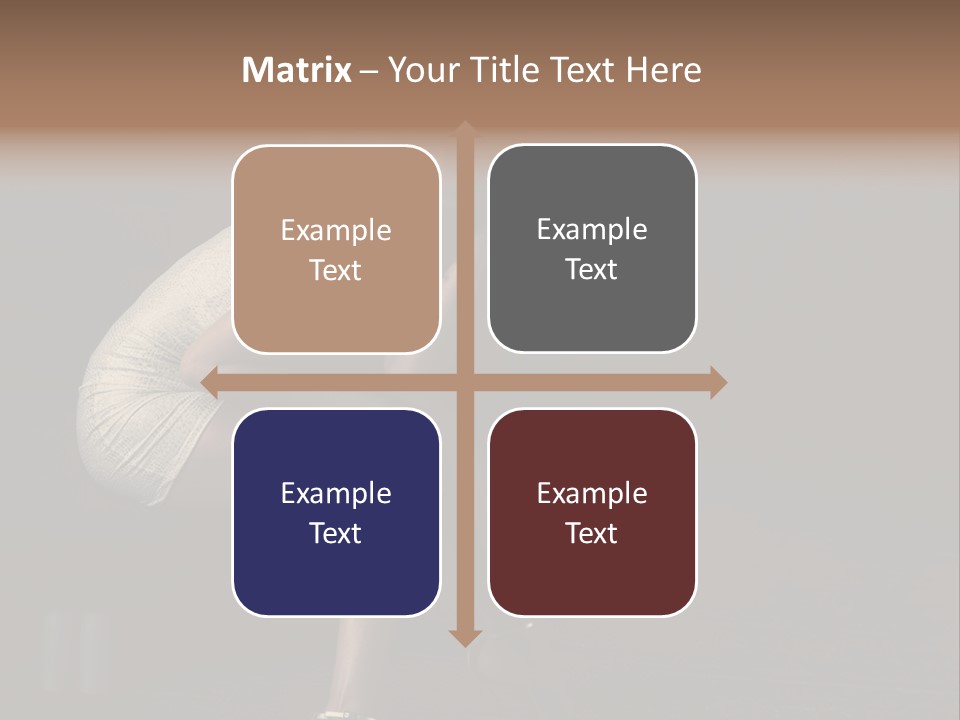 Posing Hands Portrait PowerPoint Template