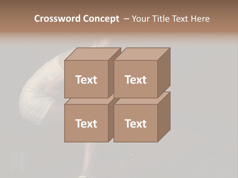 Posing Hands Portrait PowerPoint Template
