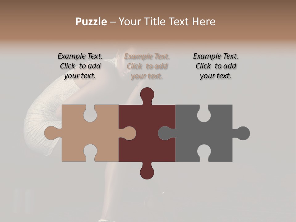 Posing Hands Portrait PowerPoint Template