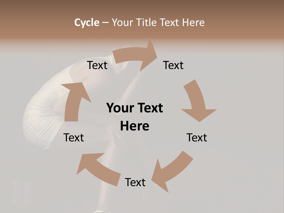 Posing Hands Portrait PowerPoint Template