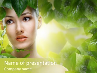 Care Herbal Environmental PowerPoint Template