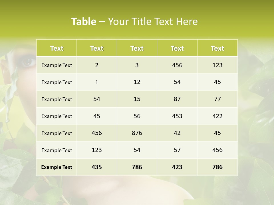 Care Herbal Environmental PowerPoint Template