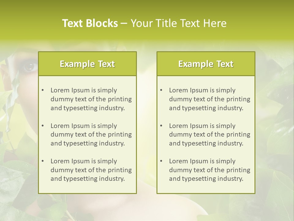 Care Herbal Environmental PowerPoint Template
