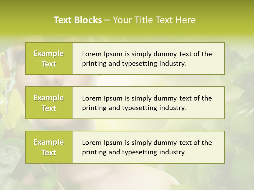 Care Herbal Environmental PowerPoint Template