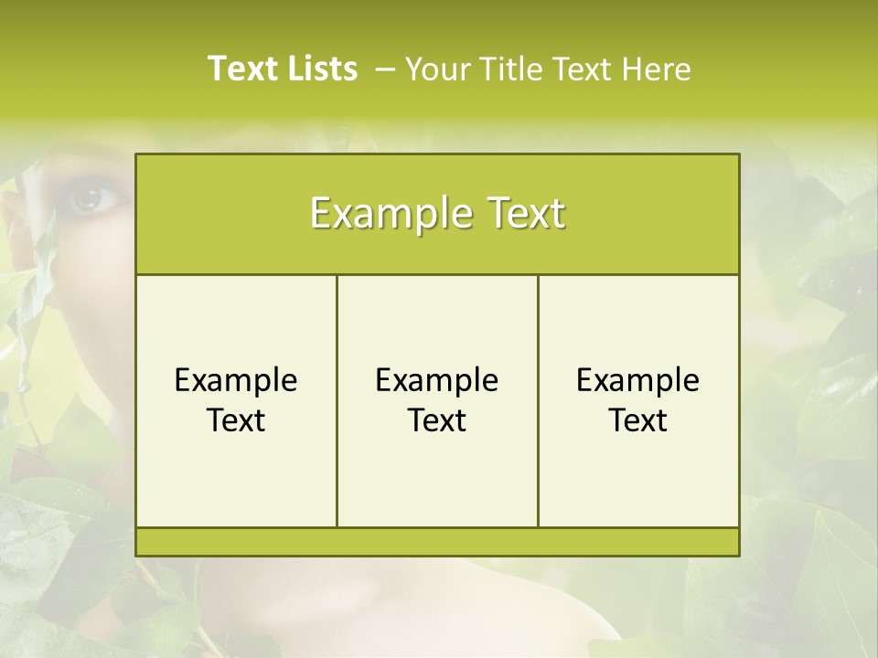 Care Herbal Environmental PowerPoint Template