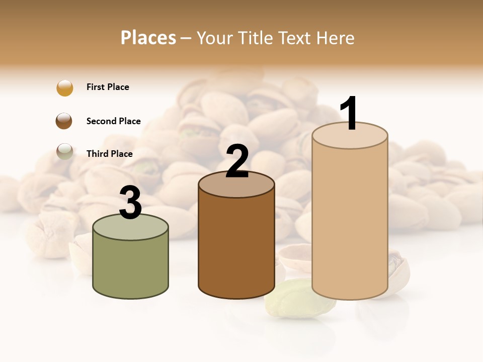 Peeled Nut Isolated PowerPoint Template