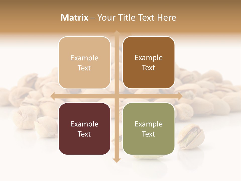 Peeled Nut Isolated PowerPoint Template
