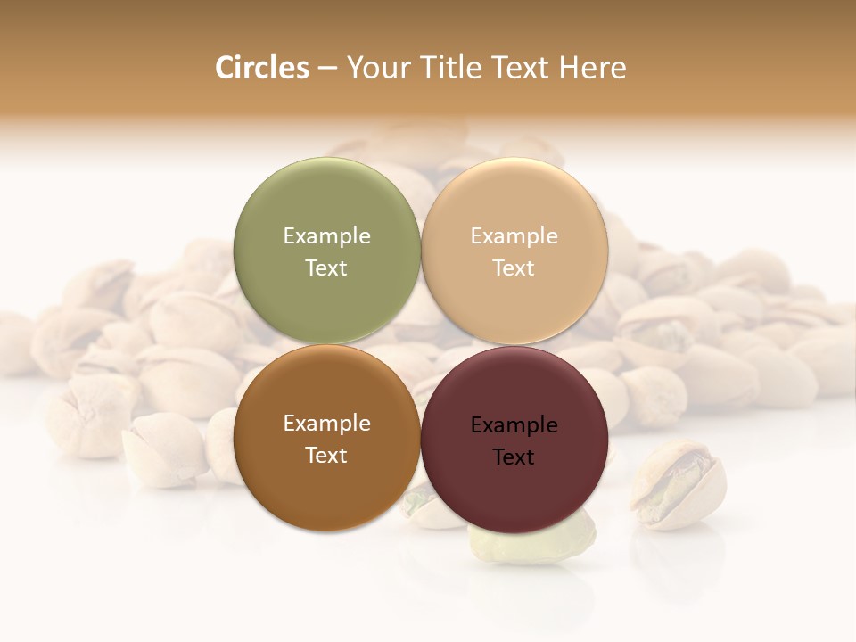 Peeled Nut Isolated PowerPoint Template