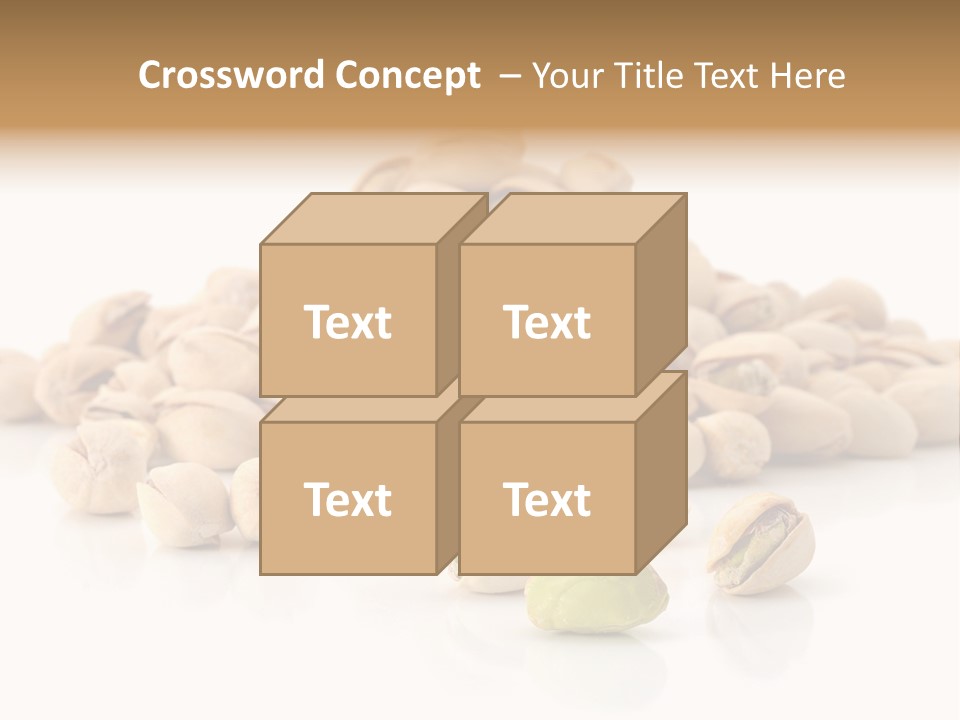 Peeled Nut Isolated PowerPoint Template