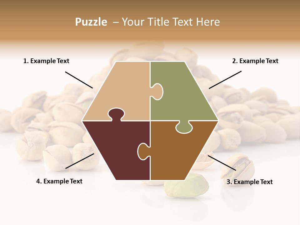 Peeled Nut Isolated PowerPoint Template