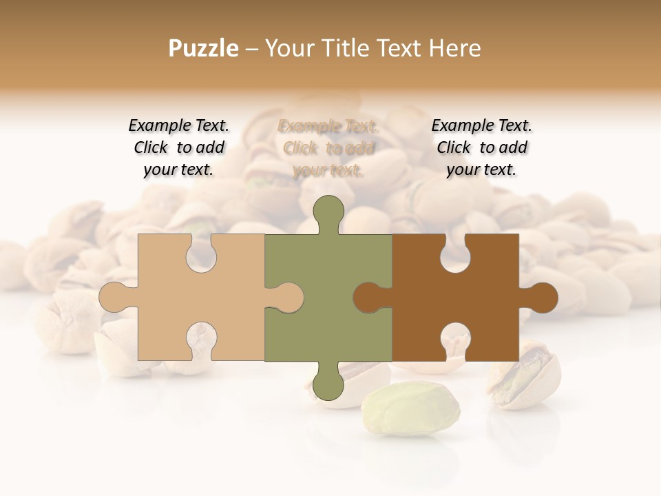 Peeled Nut Isolated PowerPoint Template